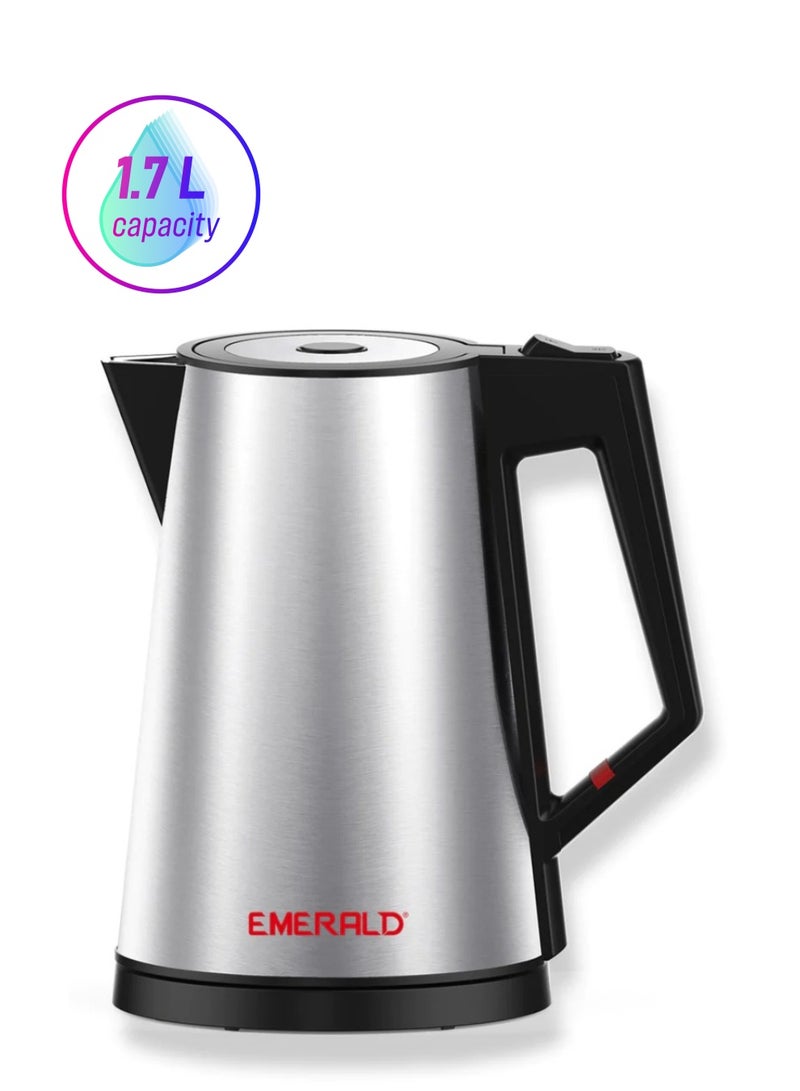 EMERALD Cordless Electric Kettle, 2200W Power, 1.7L, with Auto Shut, 360-Degree Cord Design, Perfect for Warm Beverages,  EK780KG - Image 1