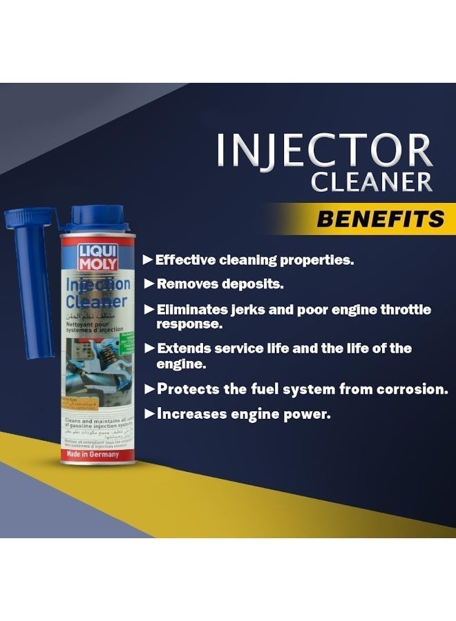 LIQUI MOLY Injection Cleaner 300ml Gasoline Fuel System Additive, Fuel Injector & Valve Deposit Cleaner, Engine Fuel System Treatment for Petrol Vehicles, Supports Smooth Engine Performance and Fuel System Care - Image 3
