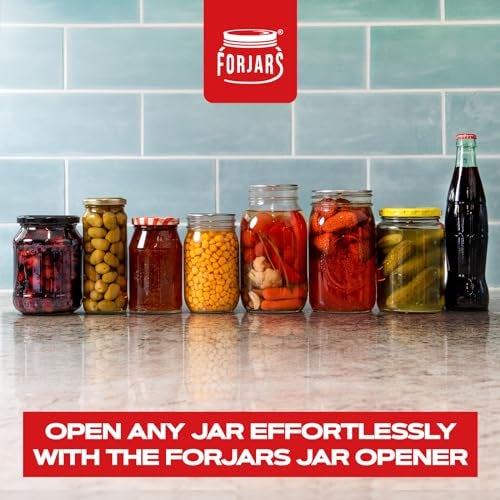 Forjars Manual Jar Opener - Rated Tool for Canning - Open Mason Jars Twist-Off, Screw-Top, Canning Lids - Can Gripper Aids - Original-Handed Mason Kitchen Lid Aid Plastic Bottle Openers - Image 5