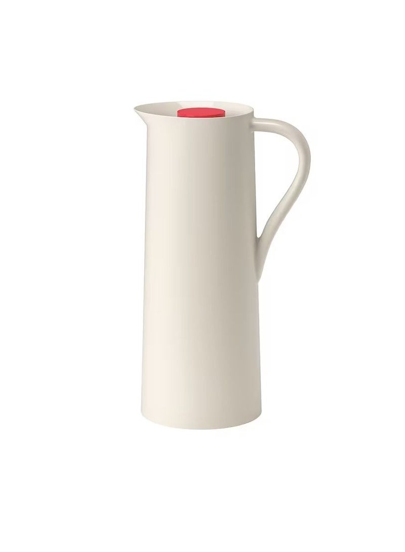 Vacuum flask, beige/red1 l - Image 1