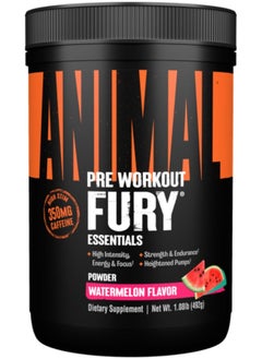 ANIMAL Fury Pre Workout Powder Supplement For Energy And Focus 5G Bcaa 350Mg Caffeine Nitric Oxide Without Creatine Powerful Stimulant For Bodybuilders, Watermelon, Watermelon, 16.96 Ounce  - Image 1