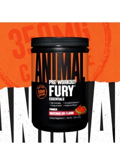 ANIMAL Fury Pre Workout Powder Supplement For Energy And Focus 5G Bcaa 350Mg Caffeine Nitric Oxide Without Creatine Powerful Stimulant For Bodybuilders, Watermelon, Watermelon, 16.96 Ounce  - Image 2