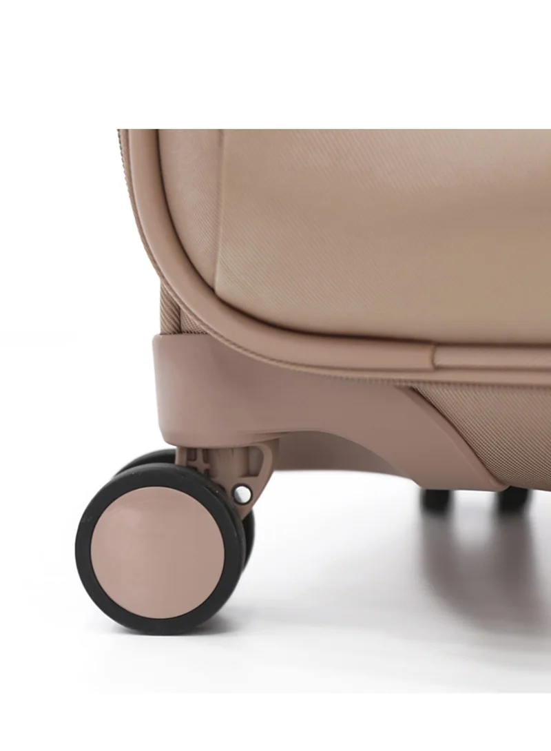 CALVIN KLEIN Escape softside spinner luggage on wheels, ultra lightweight ABS, 4 double wheels Color Cornstalk