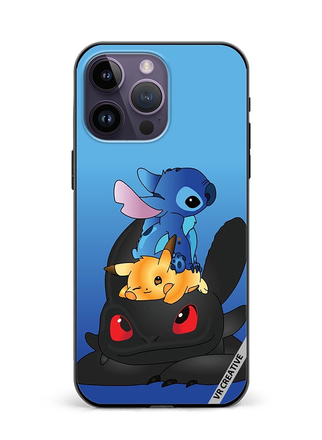 VR CREATIVE Protective Case Cover For Apple iPhone 16 Pro Max Cartoon Mix Design Multicolour