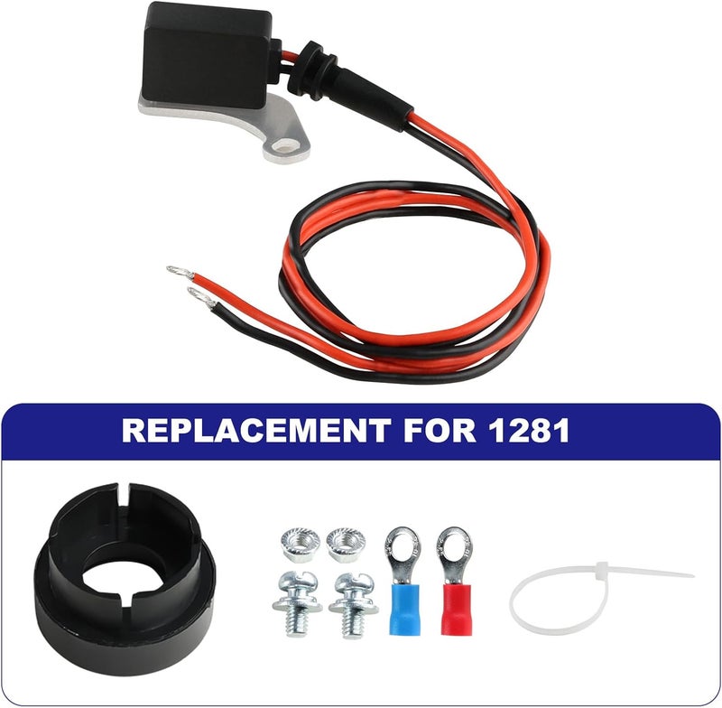 JDMON طقم تحويل الإشعال الكهربائي بديل لـ 1281 وحدة موزع الإشعال بديل لـ Ford/Mercury/Lincoln 260 289 302 351 352 390 427 V8 8 أسطوانات 1957-1974 - Image 5