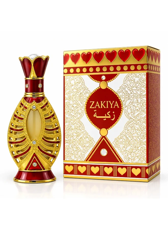 ARD PERFUMES Ard Perfumes Zakiya Attar – Women's Alcohol-Free Concentrated Perfume Oil (CPO), Long Lasting Fresh Fruity Floral Fragrance, 20ml