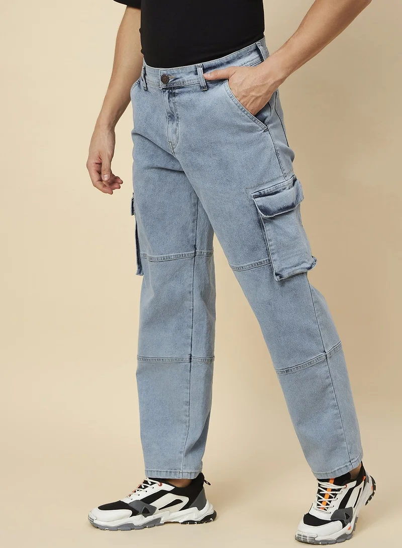 HIGH STAR Men Denim Cargo