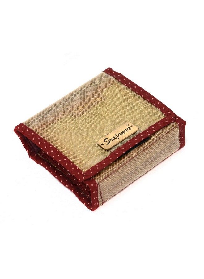 SRAJANAA Rakhi Special Bindi Kit Pvc Box Maroon (Pack Of 2 Each With16 Packets)  - Image 4
