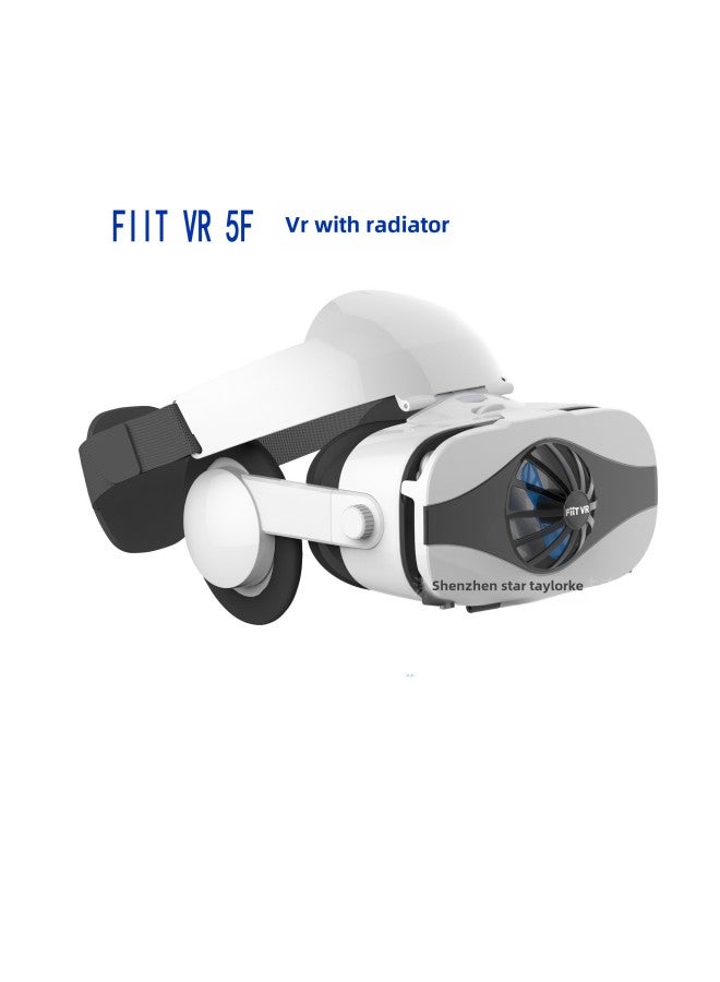 5F Mobile Phone Vr Virtual Reality Glasses Headset 3D Helmet Headset Version With Heat Dissipation Vr Glasses-Color:5F Heat Dissipation Version  - Image 2