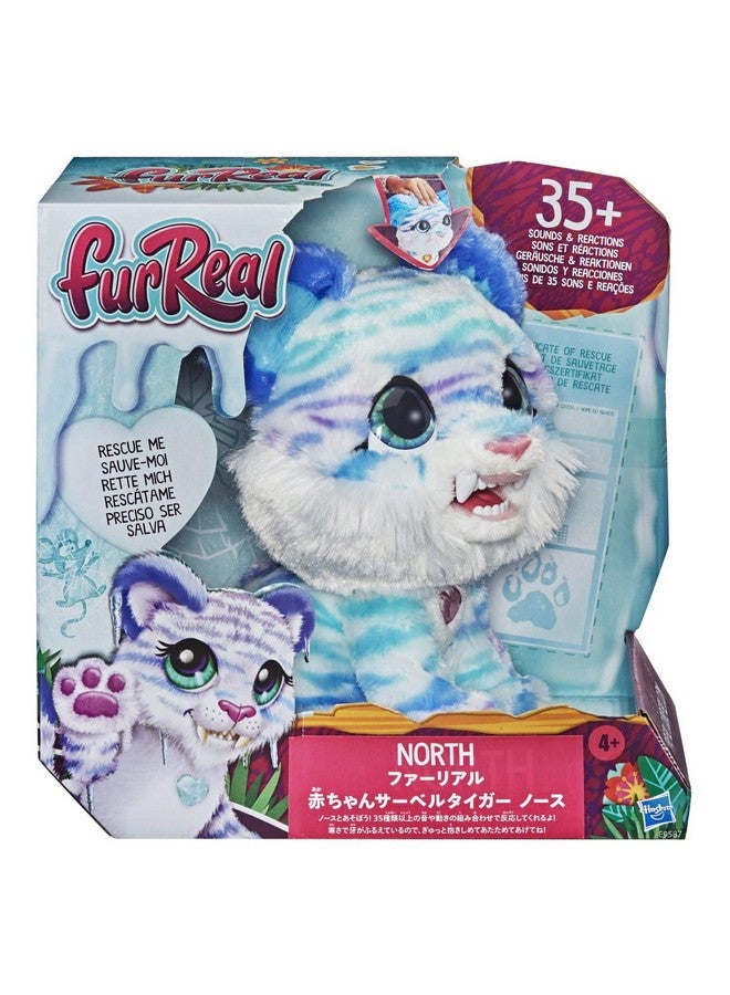 فور ريل لعبة نورث ذا سابرتوث كيتي التفاعلية من القطيفة للحيوانات الأليفة بعمر 35 عامًا فما فوق، مجموعات الصوت والحركة للأعمار من 4 سنوات فما فوق - Image 3
