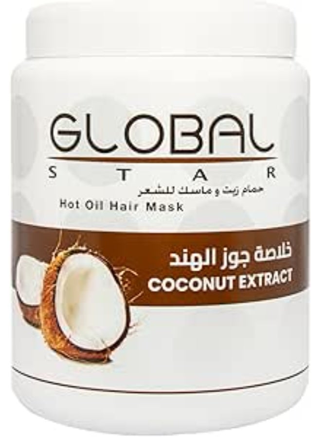 globalstar Mask Coconut Hair Oil Bath - 1 L - Image 1
