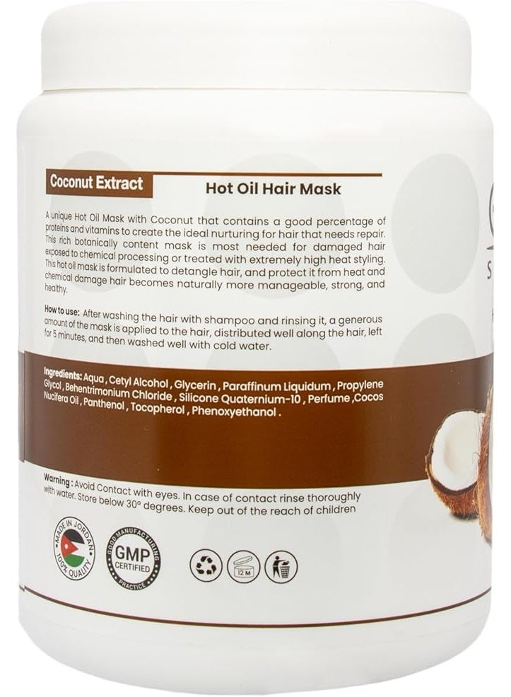 globalstar Mask Coconut Hair Oil Bath - 1 L - Image 2