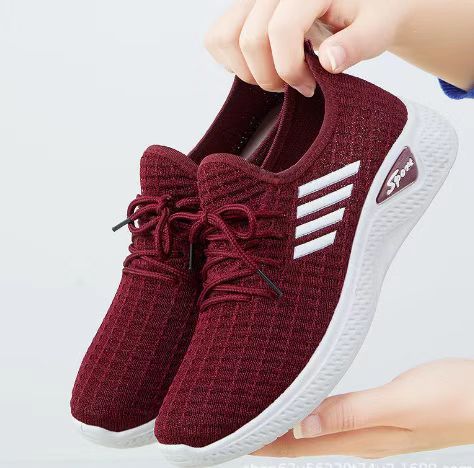 2023 Womens Casual Sneakers Soft Sole S1 [red] 
