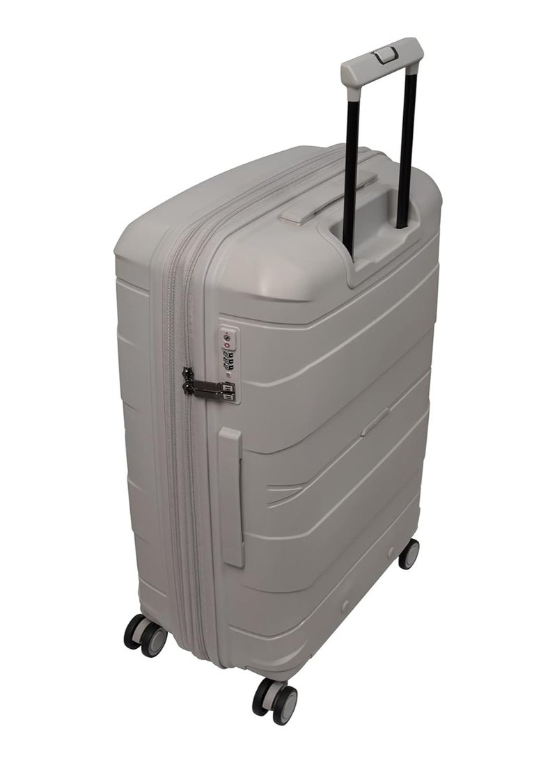 it Luggage it luggage Momentous, Unisex Polypropylene Material Hard Case Luggage, 8x360 degree Spinner Wheels, Expandable Trolley Bag, TSA Type lock, 15-2886-08, Size Large, Color Pumice Stone  - Image 5