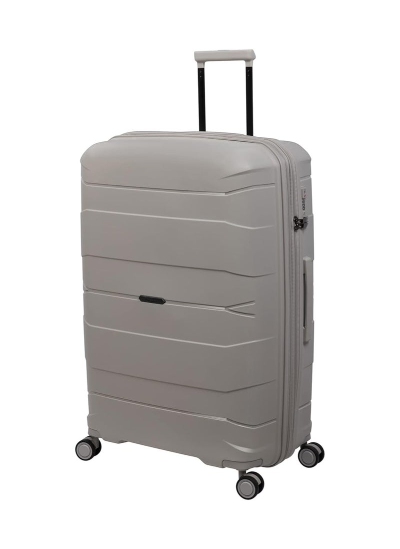 it Luggage it luggage Momentous, Unisex Polypropylene Material Hard Case Luggage, 8x360 degree Spinner Wheels, Expandable Trolley Bag, TSA Type lock, 15-2886-08, Size Large, Color Pumice Stone  - Image 1