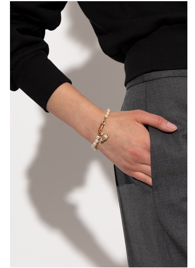 Vivienne Westwood Pin Pearl Saturn Bracelet  - Image 2