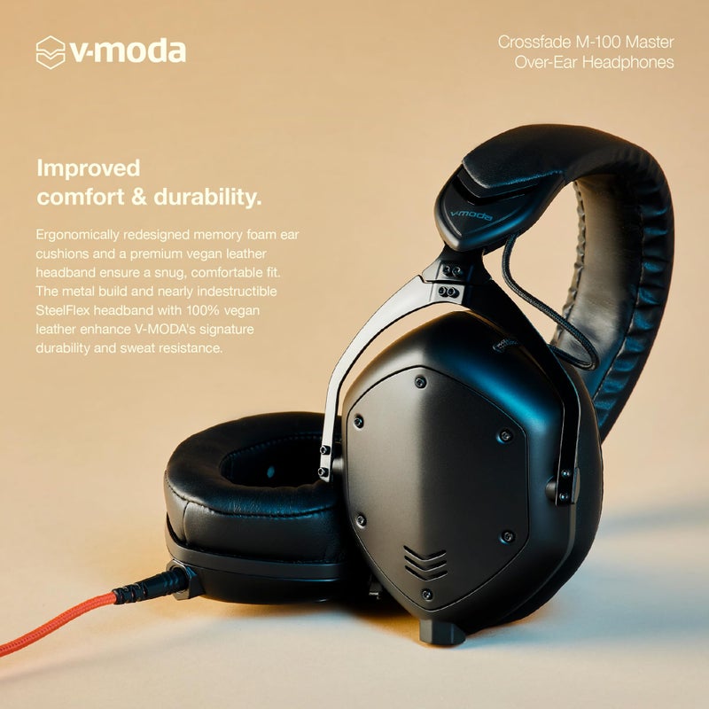 V-MODA V-Moda Crossfade M-100 Master Hi-Res Headphones - Matte Black  - Image 4