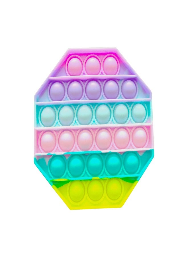 KBV Fidget Push Toy Stress Reliever Soft Silicone Pop Its Toy for Kids, Adults, Special Needs Autism Children (Octagon Light) - Image 1