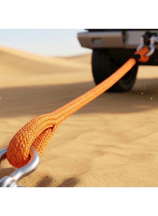 Manful 20T - 9M Heavy Duty Synthetic Winch Rope – Off-Road Recovery Tow Rope with Reinforced Loops, High Strength Braided Cable for SUV, Truck, ATV, UTV - Image 2