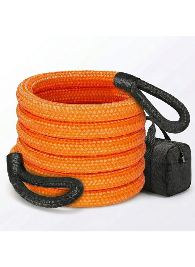 Manful 20T - 9M Heavy Duty Synthetic Winch Rope – Off-Road Recovery Tow Rope with Reinforced Loops, High Strength Braided Cable for SUV, Truck, ATV, UTV - Image 1