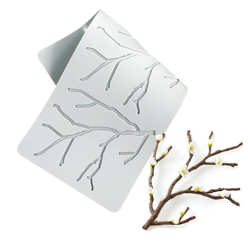 TUKE Love Silicone Lace Mold  Cake Mat  Fondant Impression Mats  Heart Pattern Lace Mat for Cake Decorating Valentine's Day (O_ Peach Branch) - Image 5