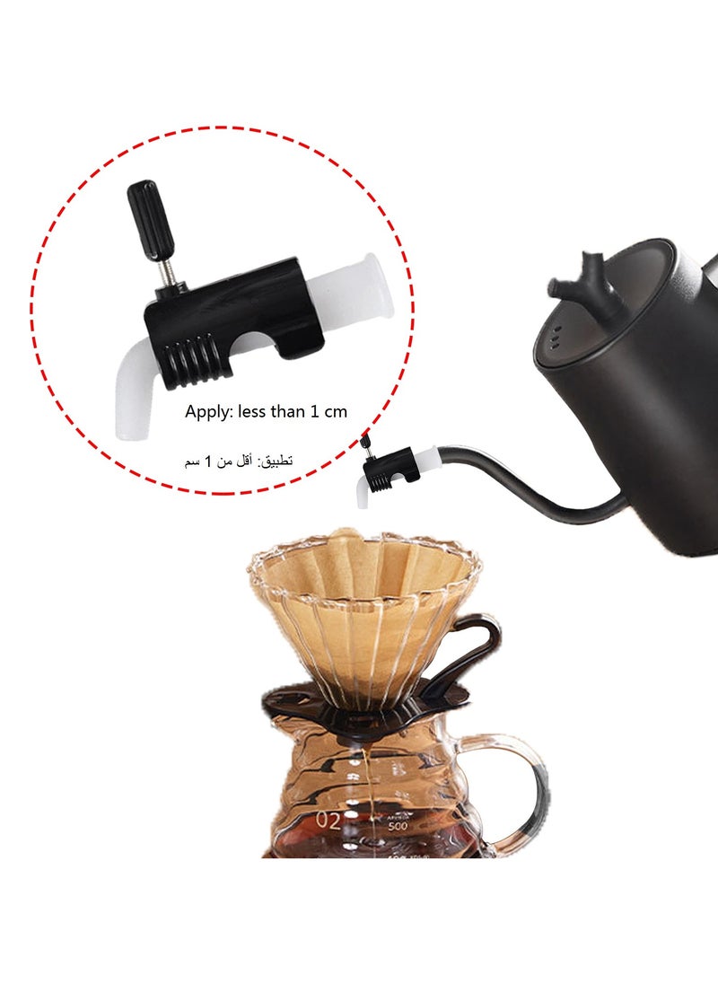 LAIAOCISI Coffee Dripping Jugs Kettle Gooseneck Pot Restrictor Nozzle Adjustable Water Flow Pourers Regulator Compatible Replacement Part Spout Diversion Aid  - Image 2