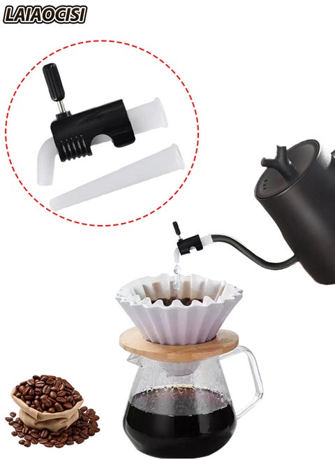 Coffee Dripping Jugs Kettle Gooseneck Pot Restrictor Nozzle Adjustable Water Flow Pourers Regulator Compatible Replacement Part Spout Diversion Aid