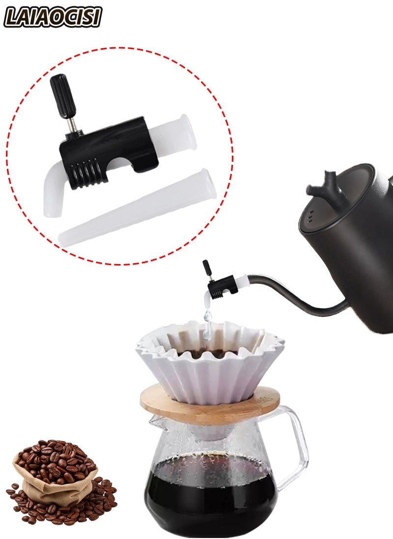 Coffee Dripping Jugs Kettle Gooseneck Pot Restrictor Nozzle Adjustable Water Flow Pourers Regulator Compatible Replacement Part Spout Diversion Aid