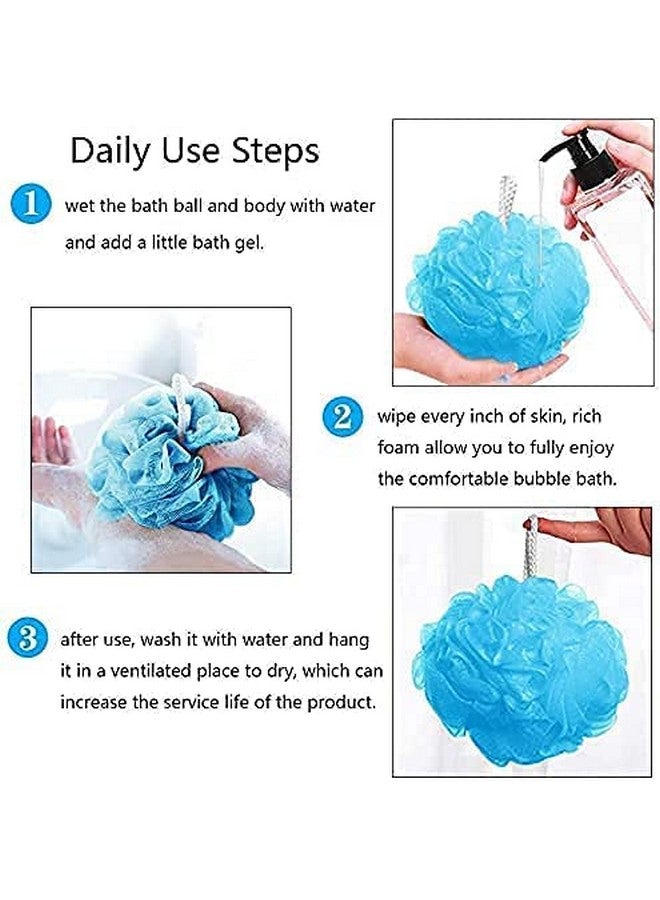 Stewit Bath Sponge Round Loofah and Back Scrubber for Men and Women (Pack Of 2) - Image 3