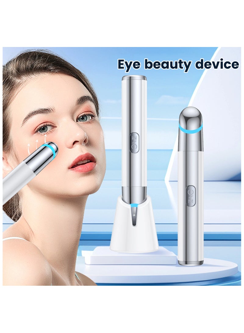 عام جهاز تجميل العين الكهربائي: مساج للعين مع ضغط حراري يُساعد على امتصاص كريم العين، يقلّف الانتفاخ والهالات السوداء ليمنحك إطلالة عينين جميلة ومشرقة. - Image 1
