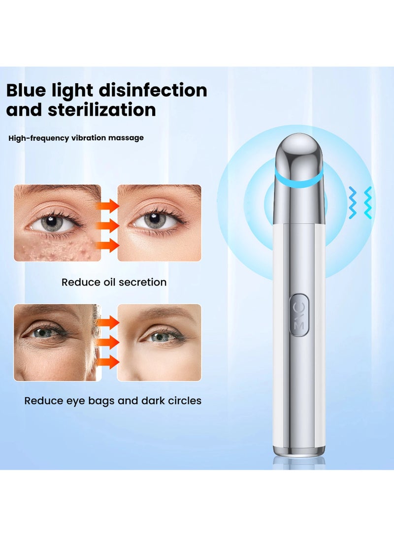 عام جهاز تجميل العين الكهربائي: مساج للعين مع ضغط حراري يُساعد على امتصاص كريم العين، يقلّف الانتفاخ والهالات السوداء ليمنحك إطلالة عينين جميلة ومشرقة. - Image 2