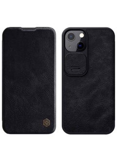 BGM Premium Leather Flip Durable Shockproof Wallet With Card Holder Case Cover For iPhone 13 Black 