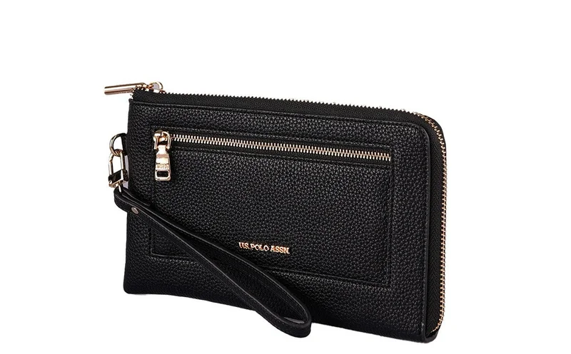 U.S. Polo Assn.  U.S. Polo Assn. Women's Wallet, Women's Purse, Leather with Card Holder Long Wallet for Women with Magnetic and Zip Closure | Ladies Wallet Card Holder Purse | Slim Women's Wallet for Daily Use, Office, Travel, and Gifting for Women | Best Price UAE