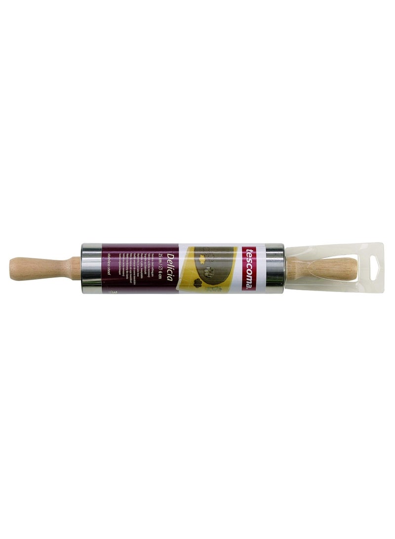 tescoma Stainless Steel Rolling Pin Delicia 25Cm  5Cm - Image 2