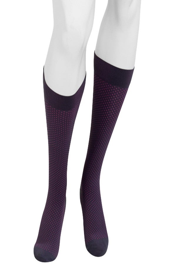 Juzo Power Vibe, 2650 Knee-High, 15-20 mmHg, Trendy Compression Socks - Men & Women, Large, Cool Dot - Image 1