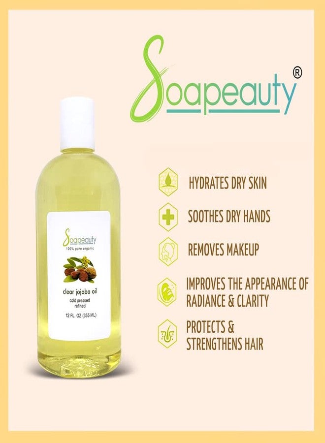 Soapeauty Clear Jojoba Oil | 100% Pure & Natural | Refined, Cold Pressed, Hexane Free | Moisturizing Oil for Skin, Face, Hair & Nails | 32 fl oz - Image 5