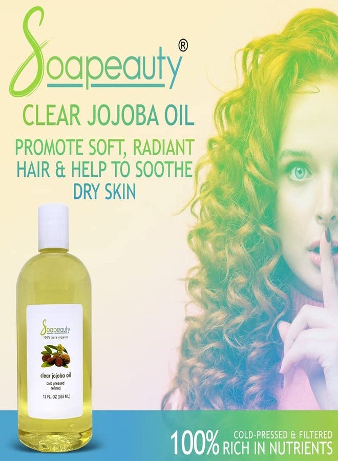 Soapeauty Clear Jojoba Oil | 100% Pure & Natural | Refined, Cold Pressed, Hexane Free | Moisturizing Oil for Skin, Face, Hair & Nails | 32 fl oz - Image 2