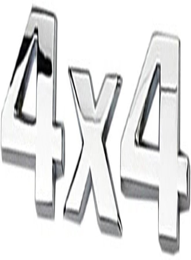 Labriciyon Chrome 4X4 Auto Car Logo Decal Emblem Sticker for Dodge Ford Truck for Jeep Grand Cherokee Wrangler Compass Exterior Accessories - Image 1