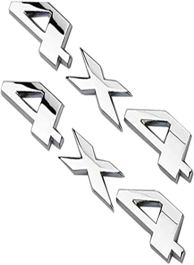 Labriciyon Chrome 4X4 Auto Car Logo Decal Emblem Sticker for Dodge Ford Truck for Jeep Grand Cherokee Wrangler Compass Exterior Accessories - Image 3