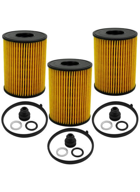 Engine Oil Filter with Seals Pack Replacement for 26350-2J001 Compatible with Elantra. 2.0l. Without turbo. 2022-23. Kona. 2.0l.