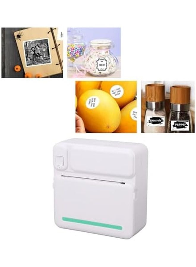 Portable Wireless Thermal Printer for Android iOS BT Inkless Black White 1200mAh - Image 5