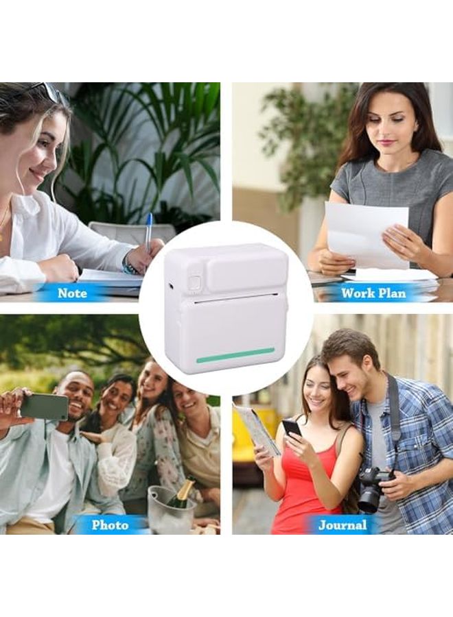 Portable Wireless Thermal Printer for Android iOS BT Inkless Black White 1200mAh - Image 3