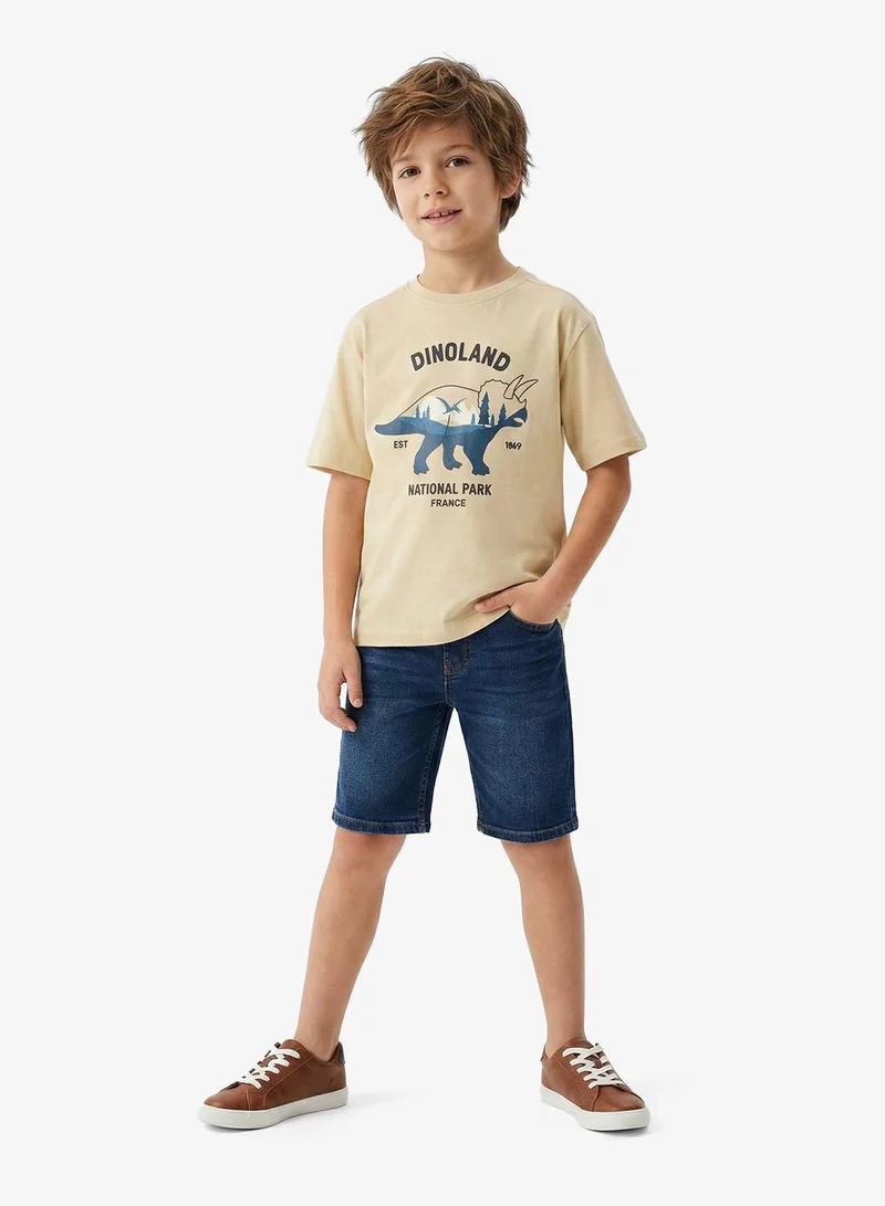 ريبلز مع نمشي Boys Drop Shoulder T-Shirts