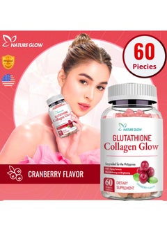 NATURE GLOW Collagen Glow Anti Aging Skin Whitening Vitamins Cranberry flavor  - Image 3