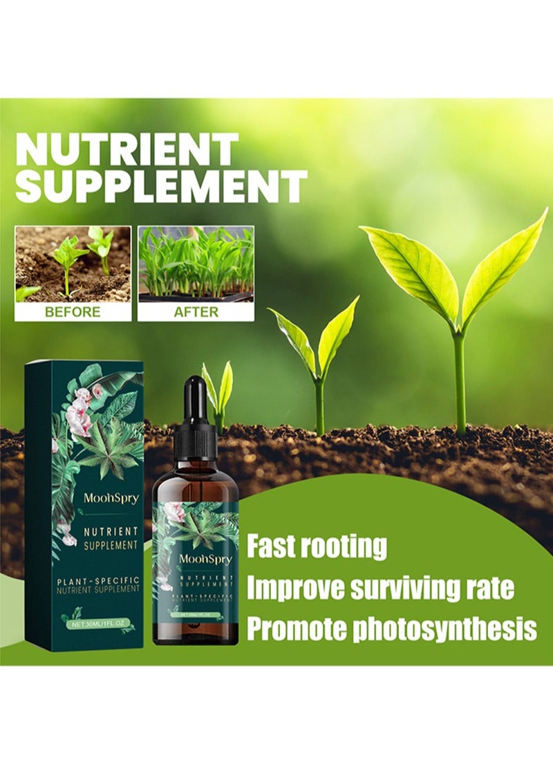 MOONSPRY 2 Pieces Plant Nutrient Supplement，Plant Growth Vitality Supplement，Garden Flower Nutrients，Root Strengthening Formula，Succulents，Indoor And Outdoor Growth Promoter（30ml+30ml）  - Image 5