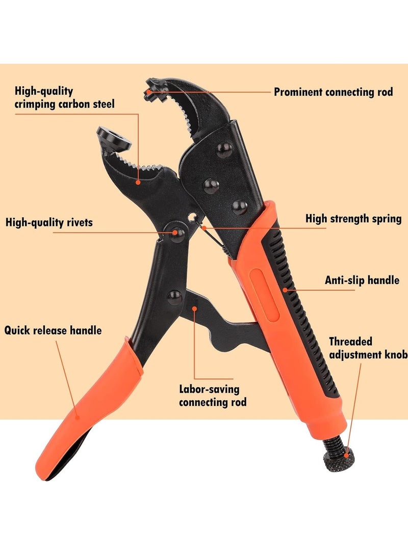 SYOSI - Heavy Duty Snap Fastener Tool Snap Setter Tool Kit with 50 Sets Adjustable Setter Snap Installation Kit Snaps for Boat Cover Snap Button Tool Replacing Metal Snaps Canvas Sewing Tarps - Image 1