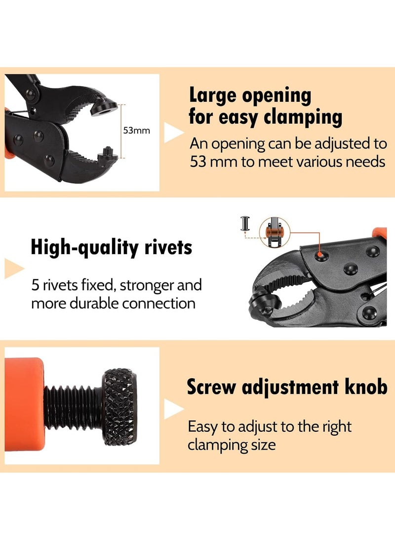 SYOSI - Heavy Duty Snap Fastener Tool Snap Setter Tool Kit with 50 Sets Adjustable Setter Snap Installation Kit Snaps for Boat Cover Snap Button Tool Replacing Metal Snaps Canvas Sewing Tarps - Image 1