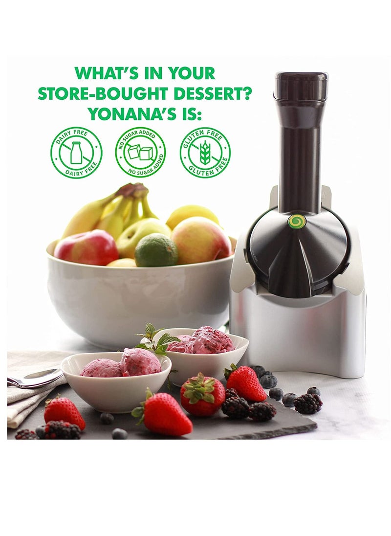 Eworld - Premium Dessert Maker Instant Frozen Fruits Churning Machine Fast and Easy Delicious Ice Cream Soft fruits Serve Making Device 200W - Image 1