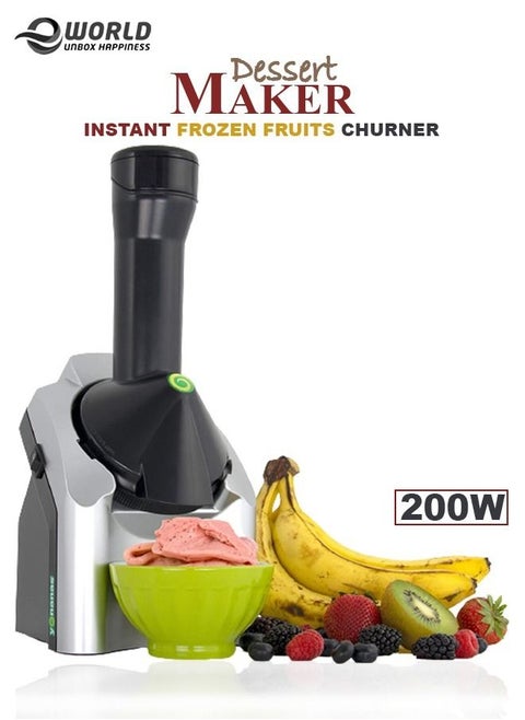 Premium Dessert Maker Instant Frozen Fruits Churning Machine Fast and Easy Delicious Ice Cream Soft fruits Serve Making Device 200W