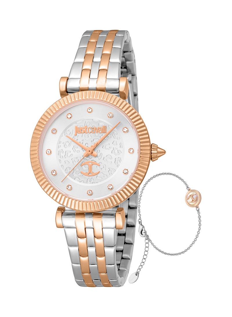 Just Cavalli - Women's Round Shape Stainless Steel Wrist Watch JC1L266M0065 - 32 Mm - Image 1